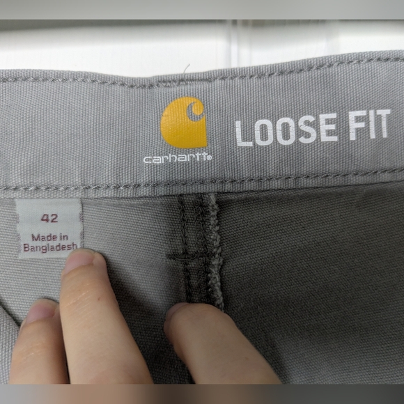 Carhartt Loose Fit Utility Work Shorts Size 42 Grey - Picture 6 of 6